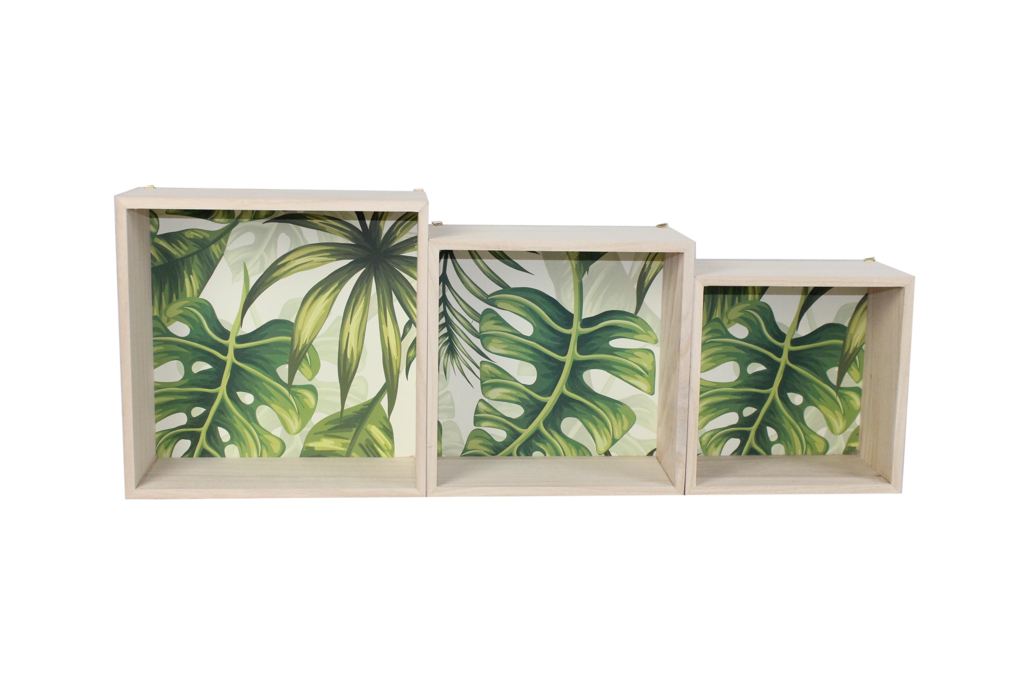  Wall Storage jungle Box - Set of 3 Boxes - 4982