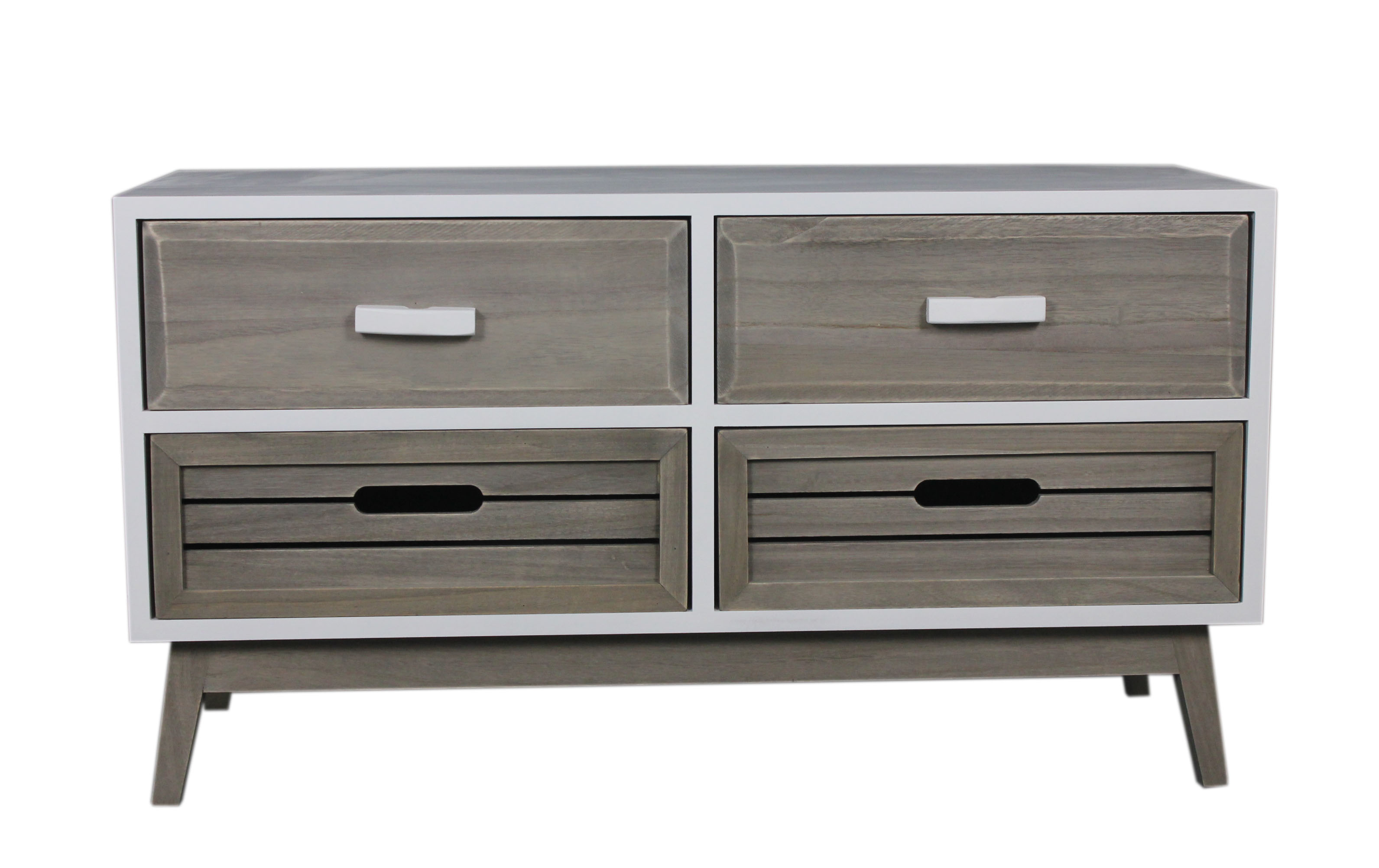 wooden cabinet,bench with drawers-4088