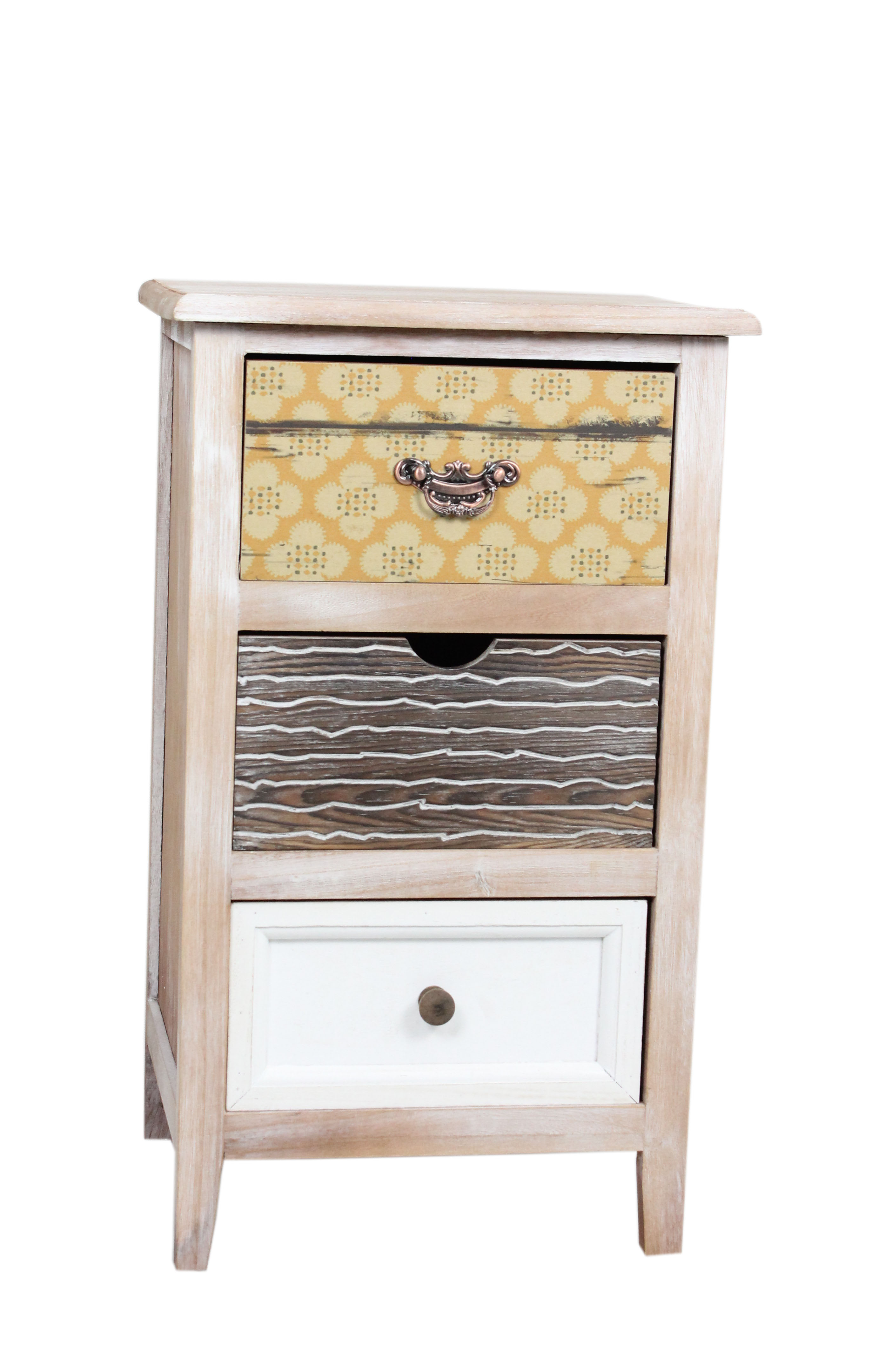 Wooden chest of drawers-4699