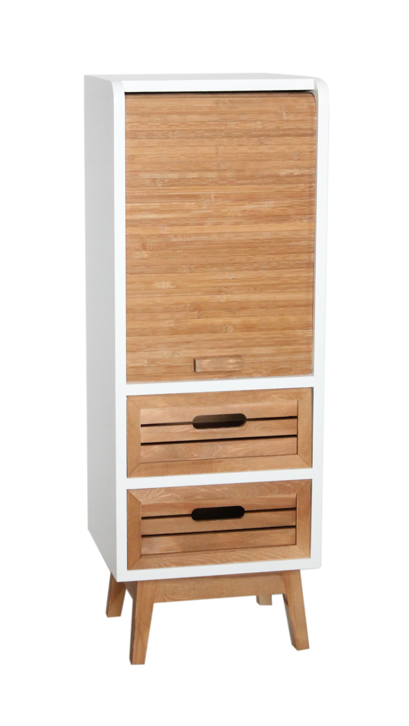 Roll- fronted cabinet with drawers-3803