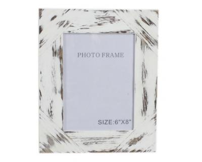 wooden frame,brush white frame-5391