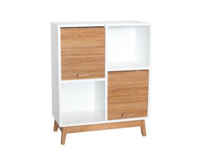 Roll- fronted cabinet with drawers-3804